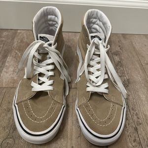 Vans SK8 Hi Taos Taupe Men's Classic Skate Shoes Sz 7.5 Man/9 Women’s